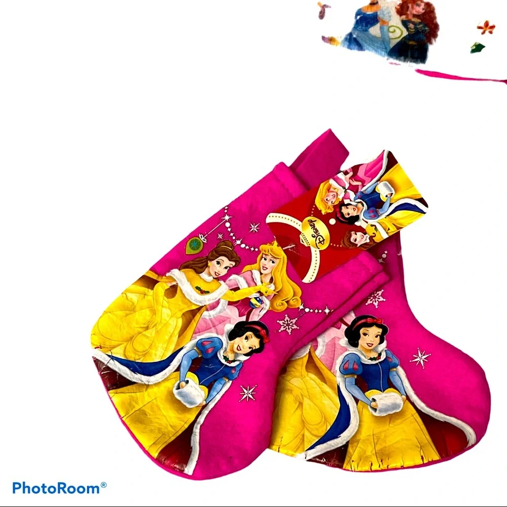 Disney Princess christmas hat & 2 mini 7”stocking - Picture 5 of 10